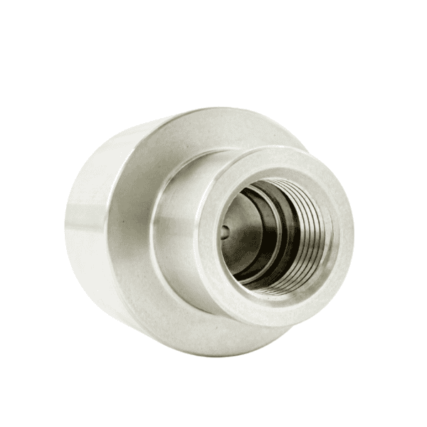 Aerosol-Female x C10-Female Adapter in stainless steel